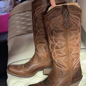 Ariat Brown Leather Heeled Boots